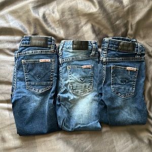 3 pairs of Boys Size 5 Hudson Jeans- gently used, smoke free and pet free home